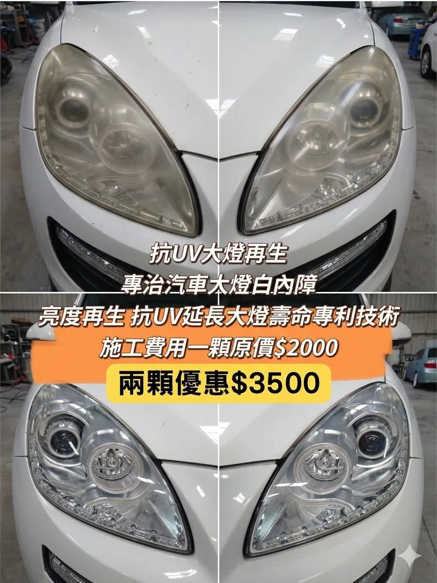 大燈抗 UV 修復優惠素材