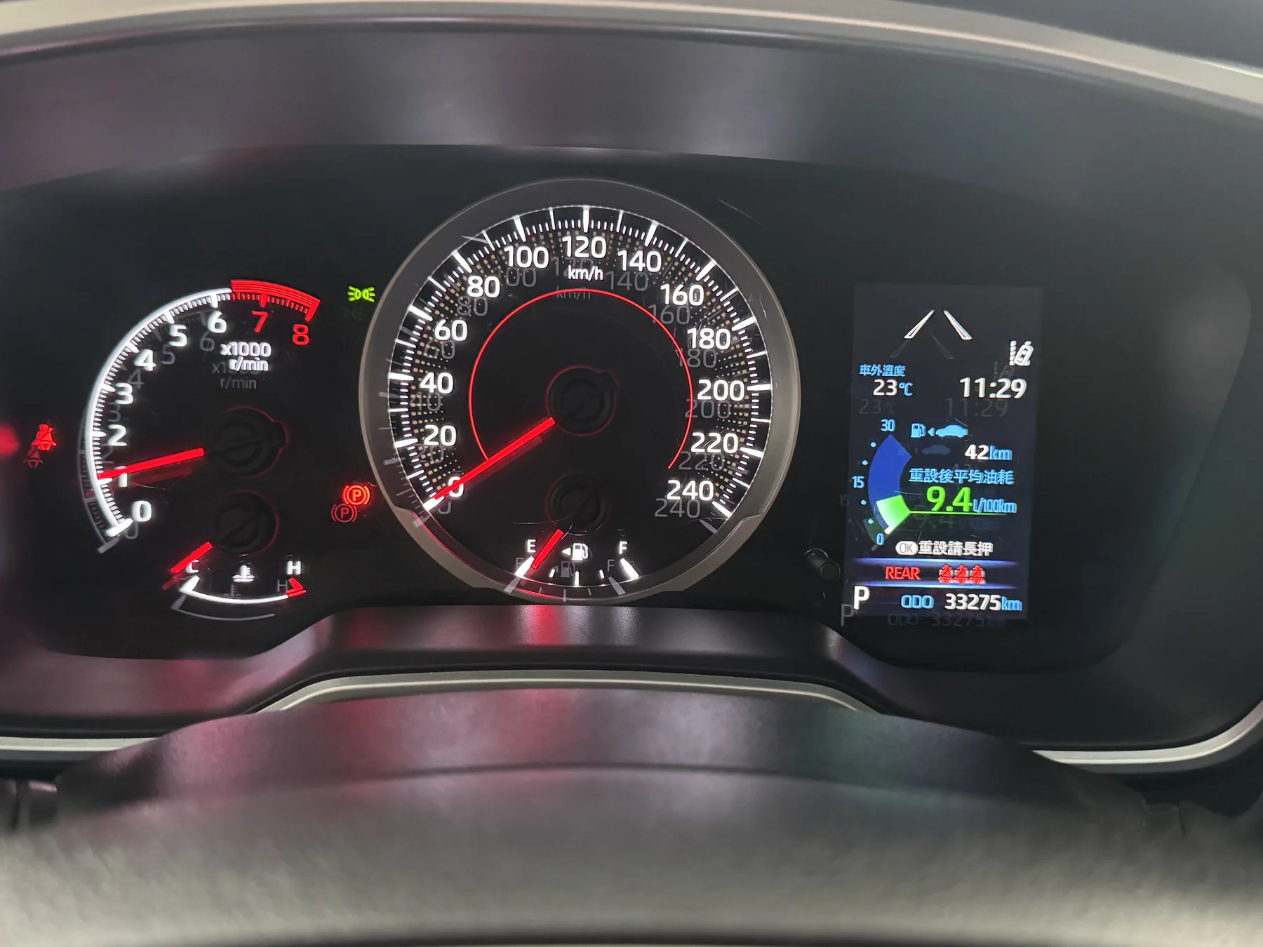 Toyota Corolla Altis 儀表里程 33,275 公里